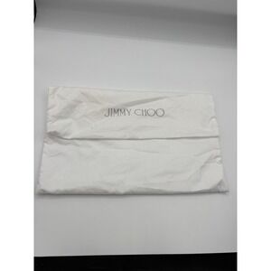 Jimmy Choo‎ Authentic Dustbag White Foldover 13" X 8.5"